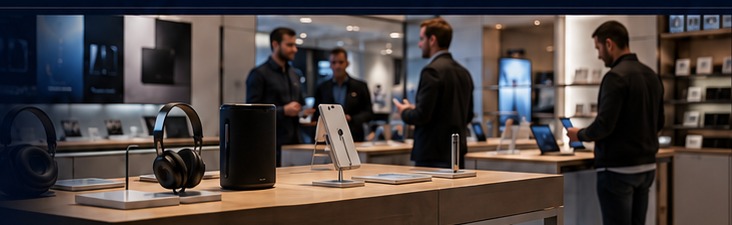 Premium consumer technology retail environment